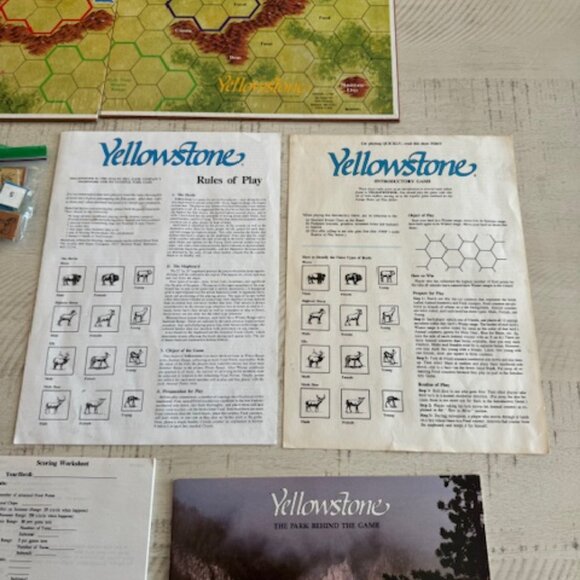 Vintage 1985 Avalon Hill Yellowstone - Picture 4 of 11